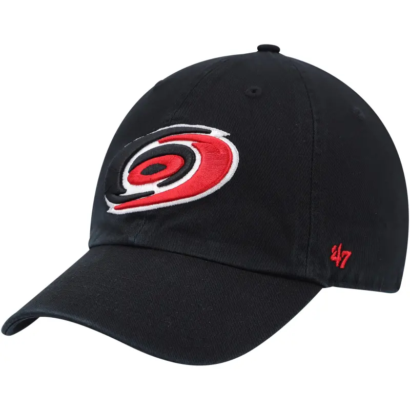 men8217s 821747 black carolina hurricanes team clean up adjustable hat