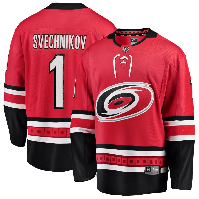 carolina hurricanes fanatics home breakaway jersey - andrei svechnikov - mens