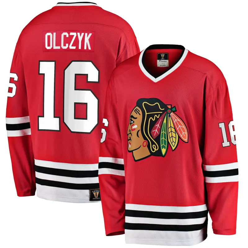men8217s fanatics eddie olczyk red chicago blackhawks premier breakaway retired player jersey