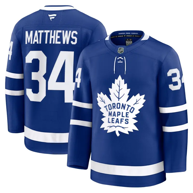 toronto maple leafs fanatics branded home premium jersey - blue - auston matthews - mens
