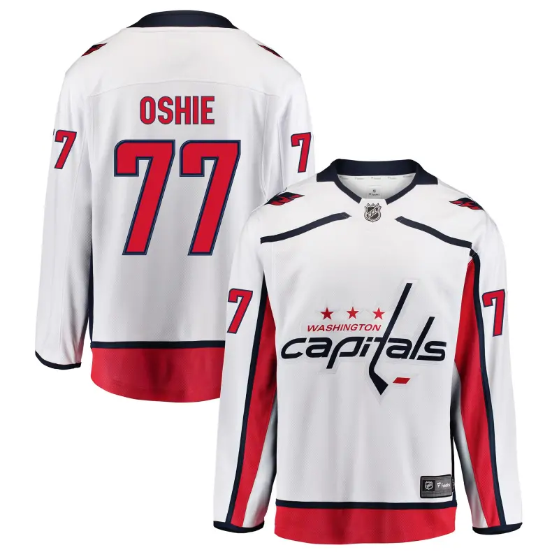 washington capitals fanatics away breakaway jersey - t. j. oshie - mens
