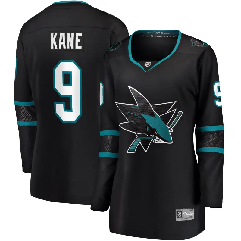women8217s fanatics evander kane black san jose sharks alternate premier breakaway jersey